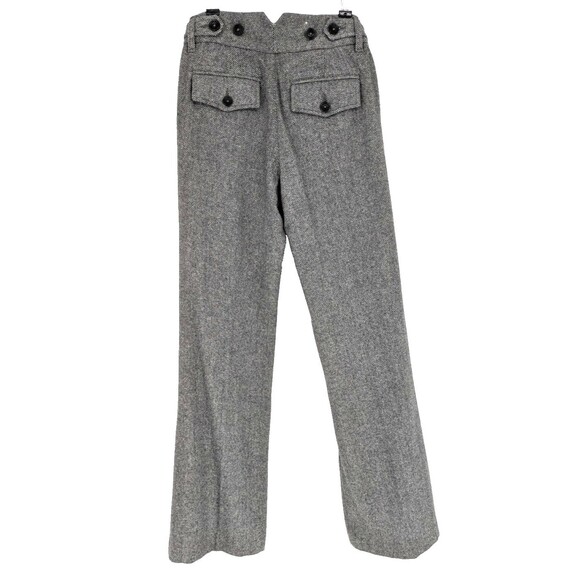 Banana Republic Wide Leg Pants Size 0 Gray Wool Nylon Academia - Picture 4 of 10